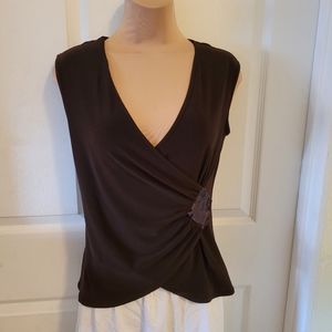 Brown sleeveless top